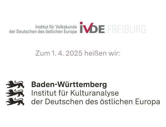 das alte Logo des Institutes (IVDE) und das neue Logo des Institutes (IKDE)