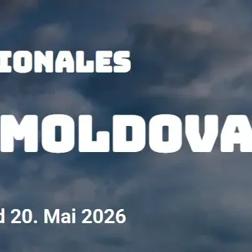 Ausschnitt eines Plakats zur Tagung mit Titel und Datum. Im Hintergrund ein dunkler, bewölkter Himmel.