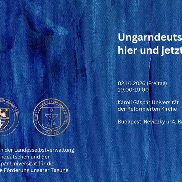 Titelblatt des Tagungsprogramms mit Titel, Zeitraum und Adresse der Veranstaltung.